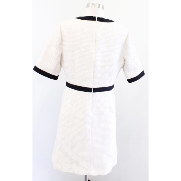 Gal Meets Glam Whitney Ivory Textured Boucle Tweed Fit and Flare Dress SIze 8 - Picture 11 of 11